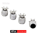 4Pcs Crystal Rhinestone Car Tire Valve Caps | Sparkly Dustproof Bling Tire Stem Cov additional angle