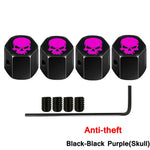 AUTCOAT Anti-theft Middle Finger Tire Valve Dust Caps | Universal Fit for Cars Trucks Mo detail view