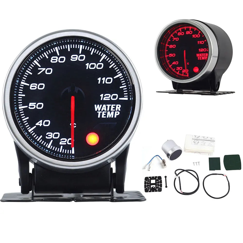 52mm Auto Gauge Meter Set with Electronic Sensors | 7 Color LED additional angle