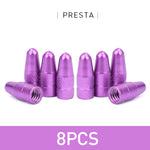 Aluminum Alloy Bicycle Tire Valve Cap Protector for Presta Valve lifestyle view