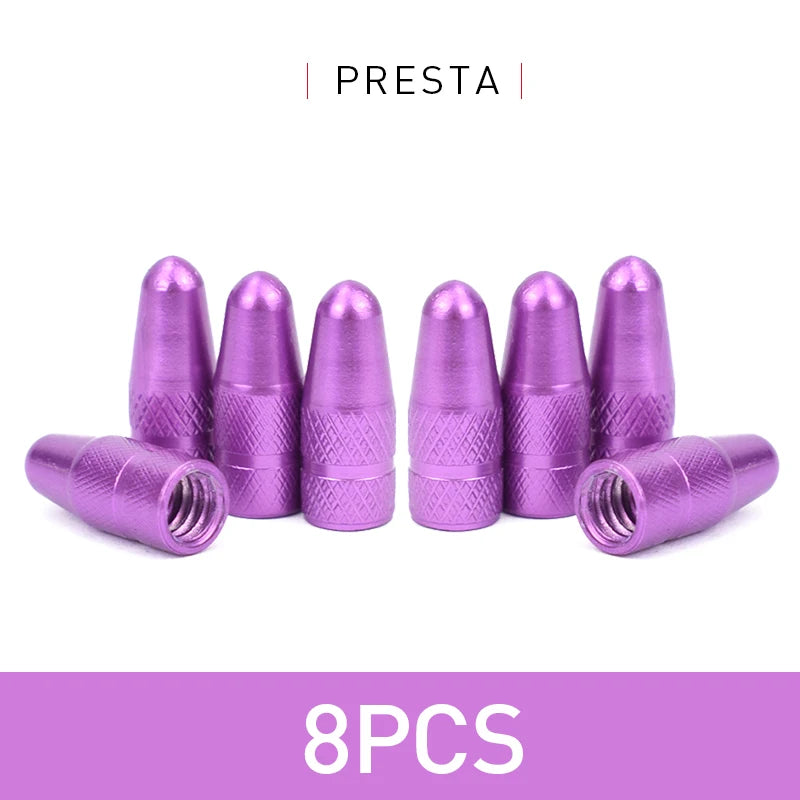 Aluminum Alloy Bicycle Tire Valve Cap Protector for Presta Valve lifestyle view