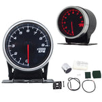 52mm Auto Gauge Meter Set with Electronic Sensors | 7 Color LED close-up view
