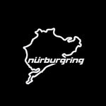 Car Styling Racing Road Nurburgring Creative Fashion Window Stickers Decal detail view