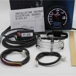 62mm 7-Color LCD Digital Gauge | Multi-Function Turbo Boost Oil Pressure Water Temp Racing Meter