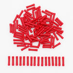 10/50/100 Pcs Straight Butt Wire Terminals Splice Insulated Crimp PVC Copper Tube Electr detail view