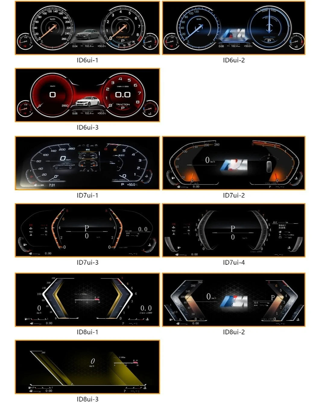 10 UI Cluster Dashboard for BMW 3 Series M3 E46 1998-2005 | Digital Speedometer & L additional angle