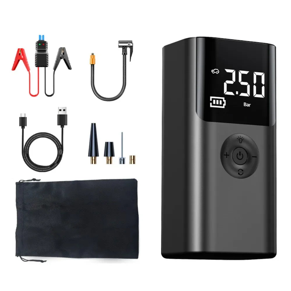 TCYATO Car emergency start power supply, vehicle-mounted inflation integrated machine, multi-functional starter