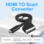 HDMI to SCART Adapter | Video Audio Upscale Converter for HD TV and DVD Box alternate view
