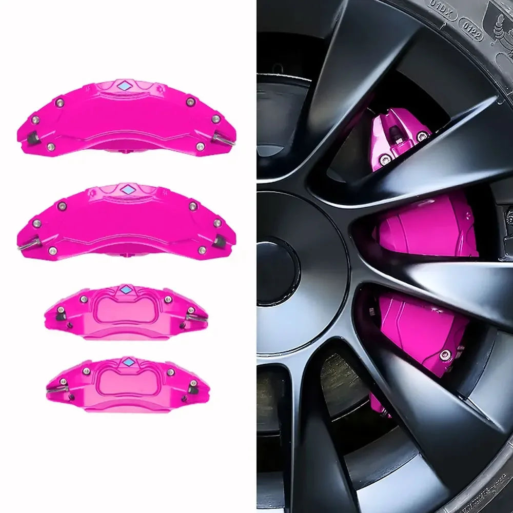 4Pc Brake Caliper Cover for Tesla Model 3 Y | Aluminum Alloy Car Modification Accesso lifestyle view