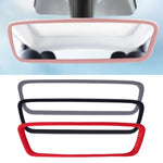 Car Rear View Mirror Protector Frame for Tesla Model 3 Y S X Silicone Center Console Acc detail view