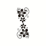 Vibrant Car Sticker Glossy Reusable Vibrant Flowers Pattern Vinyl Car Sticker Decal | close-up view