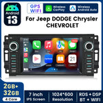 Junsun Android 15 Car Multimedia Player Touch Screen Head Unit Stereo Radio For Jeep DODGE Chrysler