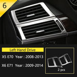 Car Styling For BMW X5 X6 E70 E71 Console Gearshift Frame Decorative Trim Strips Stai alternate view