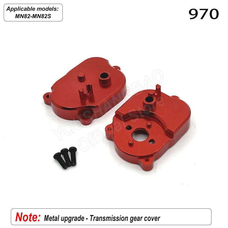 MN Series 82 82S Off-road Vehicle Parts - Metal Upgrade Accessories: Front and Rear Axles, Transmission Shaft, Tie Rods, Frame