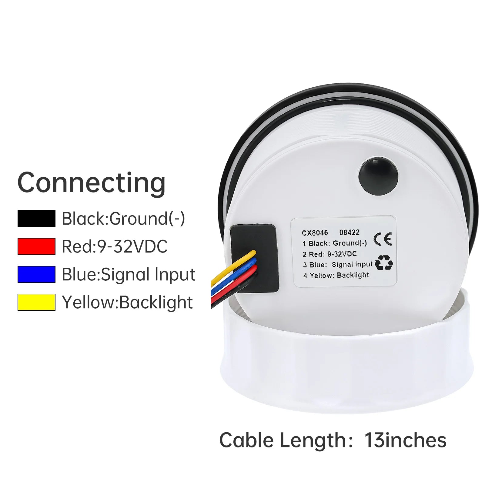 Custom 85mm Marine Boat Rudder Angle Gauge | 0-190ohm with Sensor for Ship Yacht lifestyle view