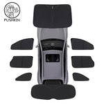 For Leapmotor C10 C16 2025 Full Black Car Sunshade Side Window Privacy Curtains | Hea lifestyle view