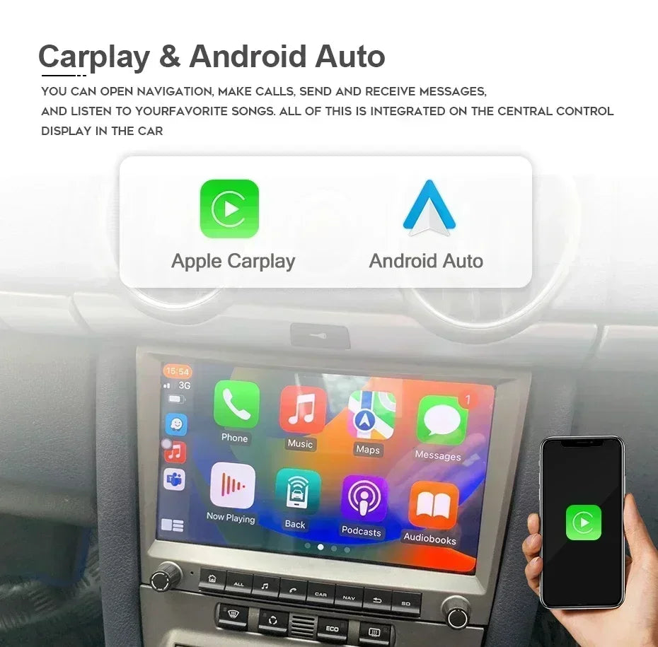 9 Inch Android 14 Car Radio GPS Navigation | For Porsche Cayman 911 987 Boxster 997 2 lifestyle view