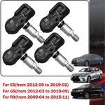 4PCS Tire Pressure Sensor Monitor TPMS 433MHz PMV-C210 | For Lexus ES RX Toyota Camry Corolla