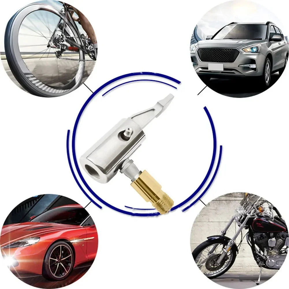 Metal Locking Air Tire Chuck For Car Tire Inflator additional angle