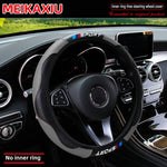 All-Season Sport Carbon Fiber Steering Wheel Cover 37-38cm additional angle