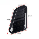 Universal Car Hood Scoop Carbon Fiber Air Intake Vent Cover 2PCS Styling Accessorie additional angle
