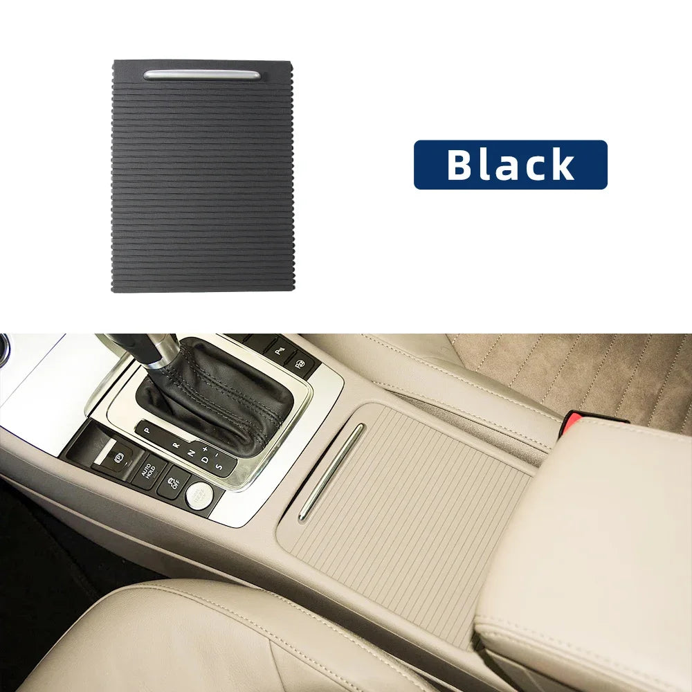 3CD857503 Car Center Console Armrest Cup Holder Roller Cover Panel Cap Replacement for VW Passat B6 B7 CC