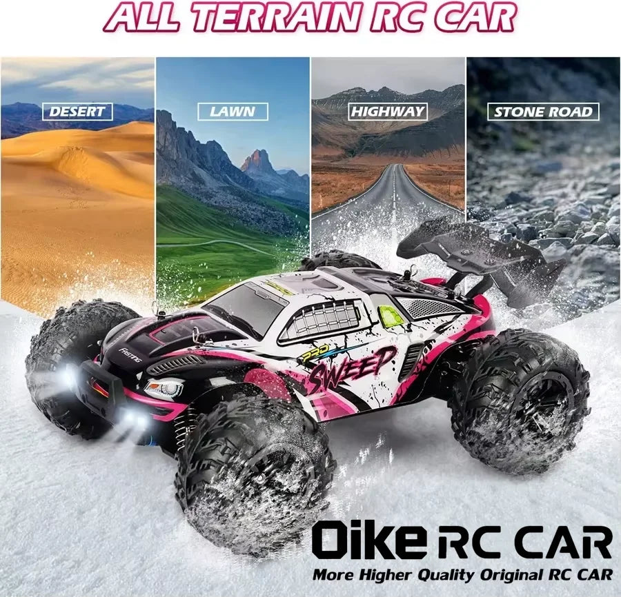 4WD Off Road RC Car 1:16 Scale Remote Control Buggy Truck close-up view