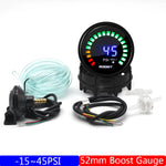 2" 52MM Digital LED Gauge Set | PSI Boost Vacuum Water Temp Oil Temp Oil Press Voltmeter detail view