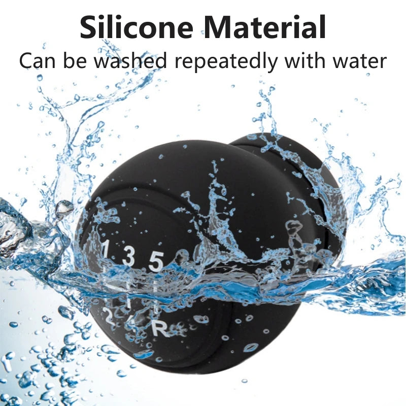 Gear Shift Knob Silicone Cover Gear Rod Protector Dustproof WaterProof Lever Handle Skin detail view