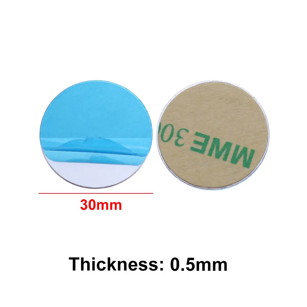 JCD 10pcs Silver Magnetic Metal Plate for Car Phone Holder | Universal Iron Sheet Mou alternate view
