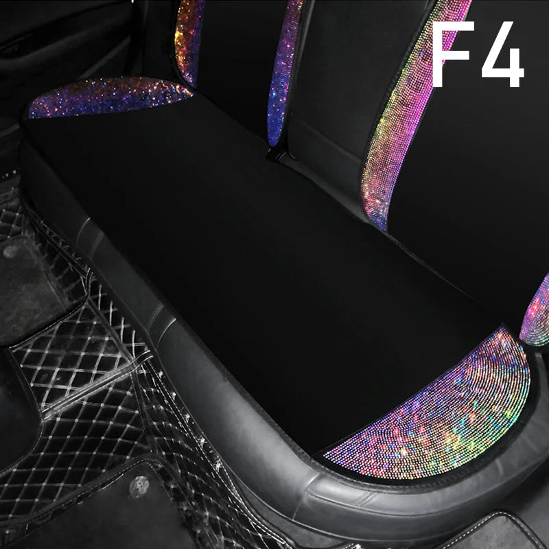 Ladies Car Interior Accessories Shiny Diamond Universal Car Seat Cover Fashion Luxury alternate view