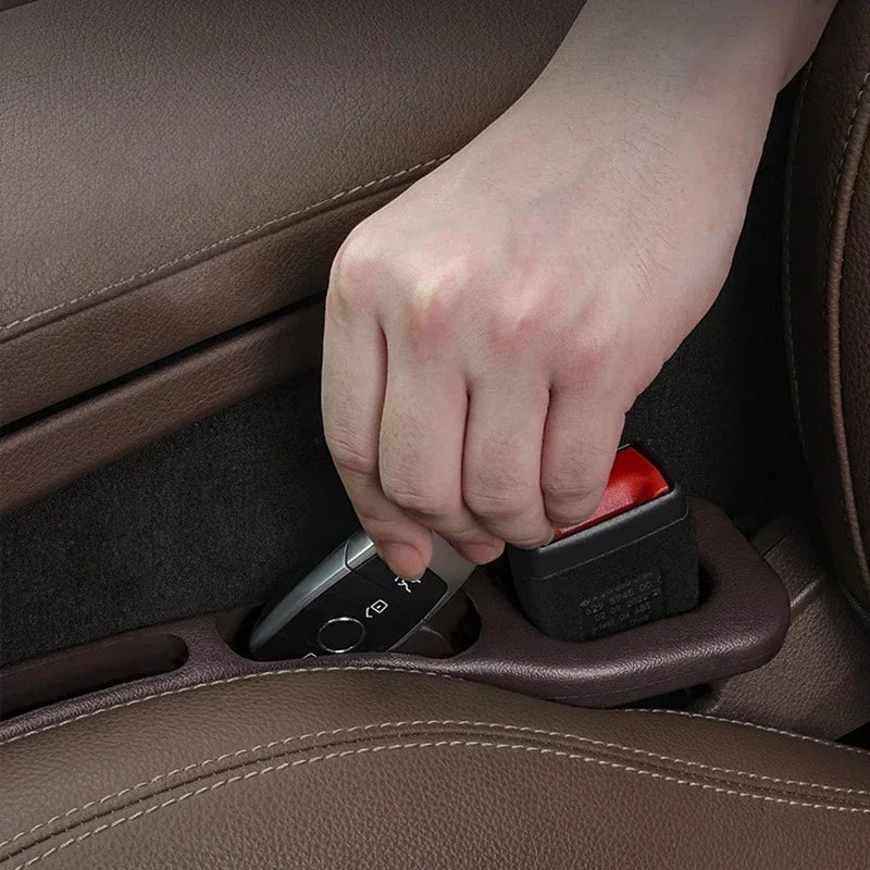 2Pcs Car Seat Gap Filler Console Organizer Storage Box
