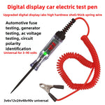Automotive Test Pen LED Test Light Digital Display 12V 24V 70V Car Repair Circuit Fuse Tester Voltage Tester