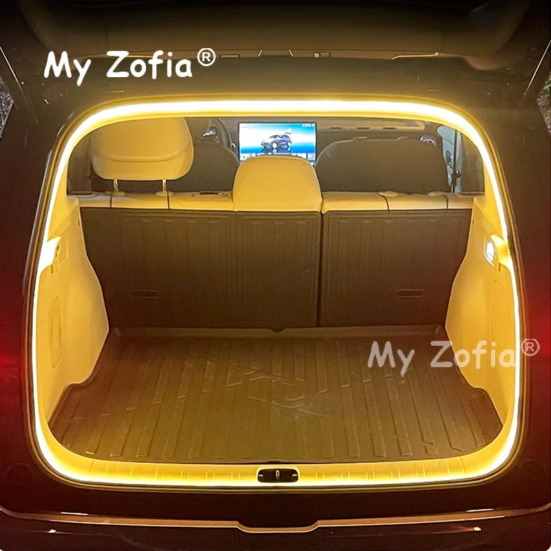 For Leapmotor B10 2025 2026 Car Rear Trunk high brightness lighting ambient light decoration tailgate light strip Accessories