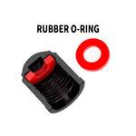 20PCS Car Tire Valve Plastic Black Bike Tyre Valve Caps O Rubber Ring Covers Dome Sha alternate view