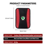 For Skoda Car Armrest Mat Center Console Arm Rest Protection Cushion Kamiq Karoq Octavia 2 3 Rapid Scala Kami Fabia VII VRS