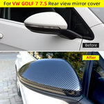 For Volkswagen VW Golf 7 MK7 7.5 GTI R GTE GTD 2013-2020 Rearview Mirror Cover Side Mirror Caps carbon fiber Car Accessories