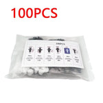 100pcs Auto Car Door Trim Panel Retainer Clips Fender Push Rivet Bumper Fastener Clips for Vehicle Body Panel Repair