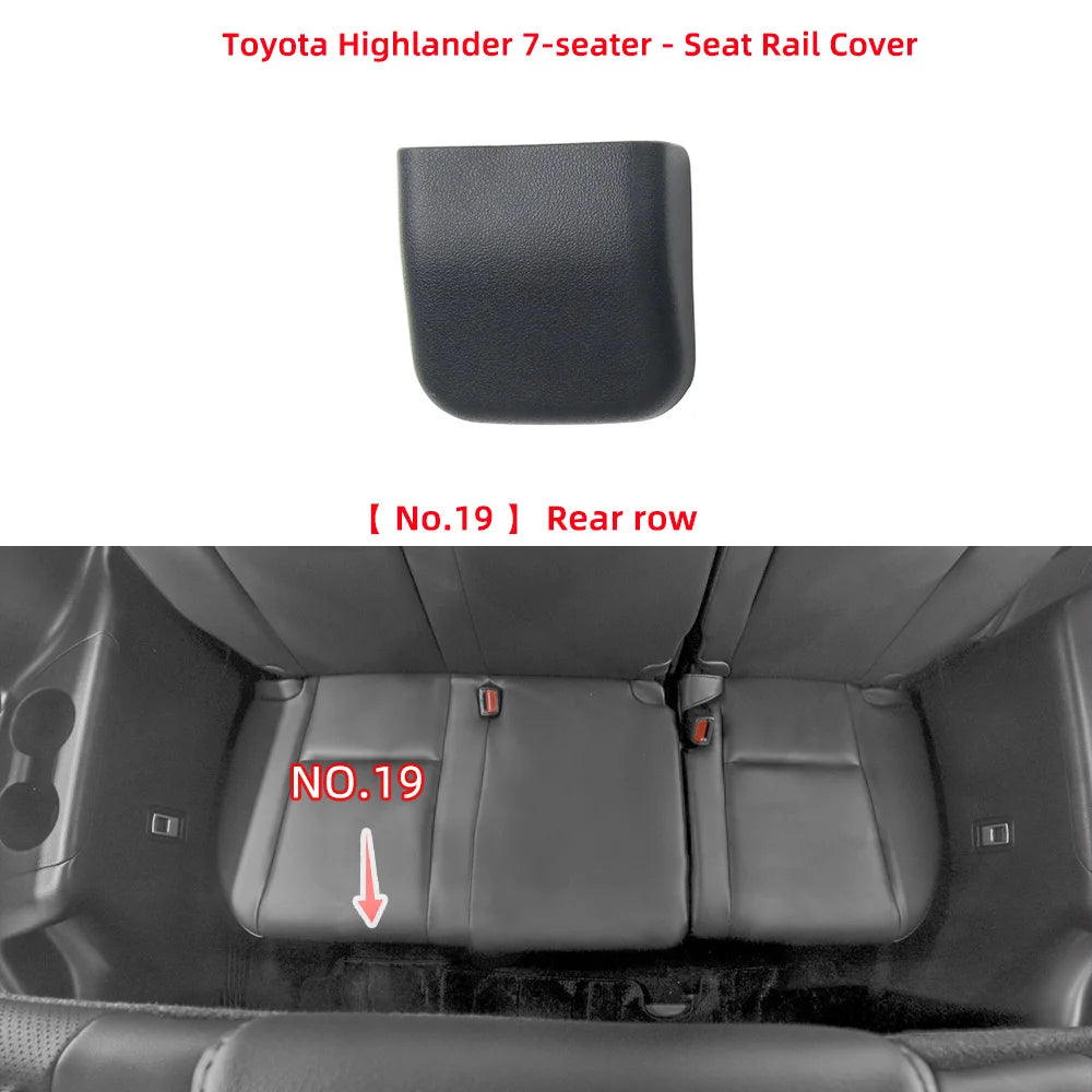 Middle Rear Seat Rail Track Cover Cap For Toyota Highlander 05-21 Car Seat Slide Rail alternate view