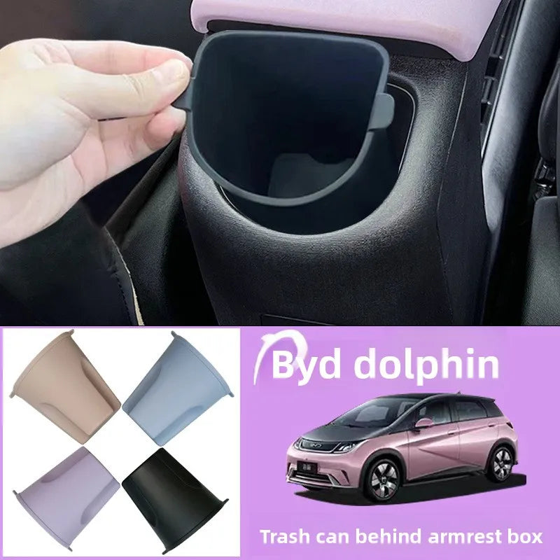 Center Console Armrest Storage Box for BYD Dolphin 2023-2025 TPE Anti-Slip Organizer Tray Custom Fit Car Interior Accessories