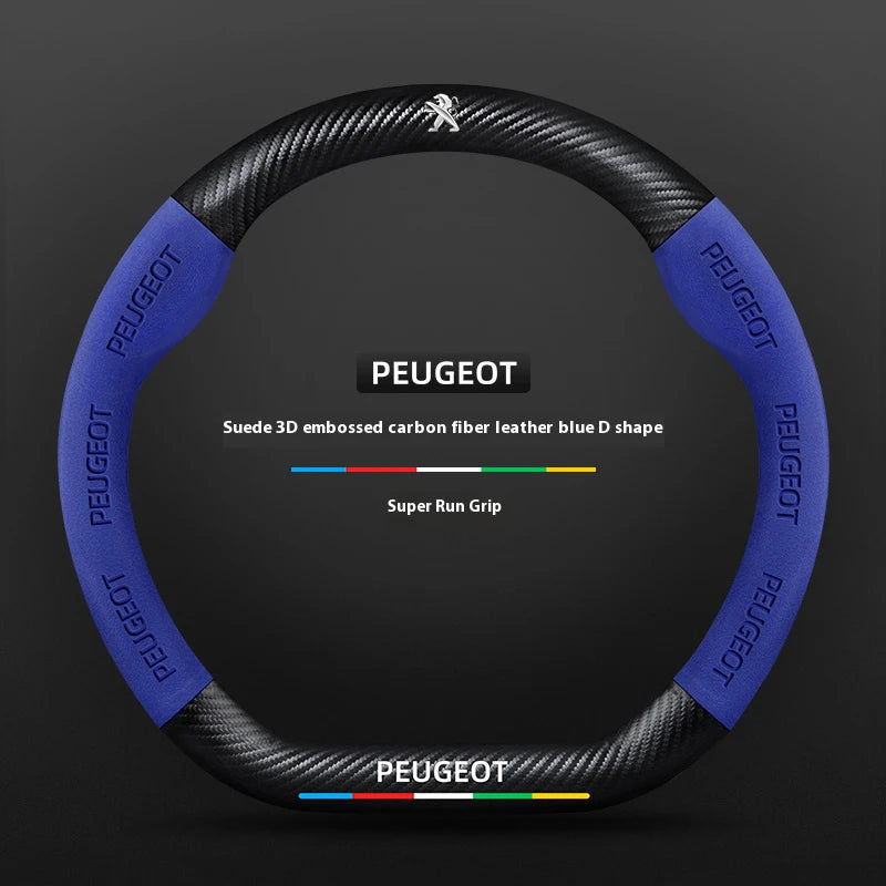 Car Steering Wheel Cover For Peugeot 106 107 108 206 207 208 301 307 308 406 407 408 lifestyle view
