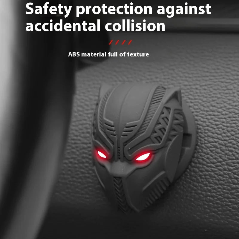 One-Button Start Button Cover Sticker, Anti-Scratch Protective
