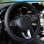 Universal Car Steering Wheel Cover Anti-Slip Micro Fiber Leather close-up view