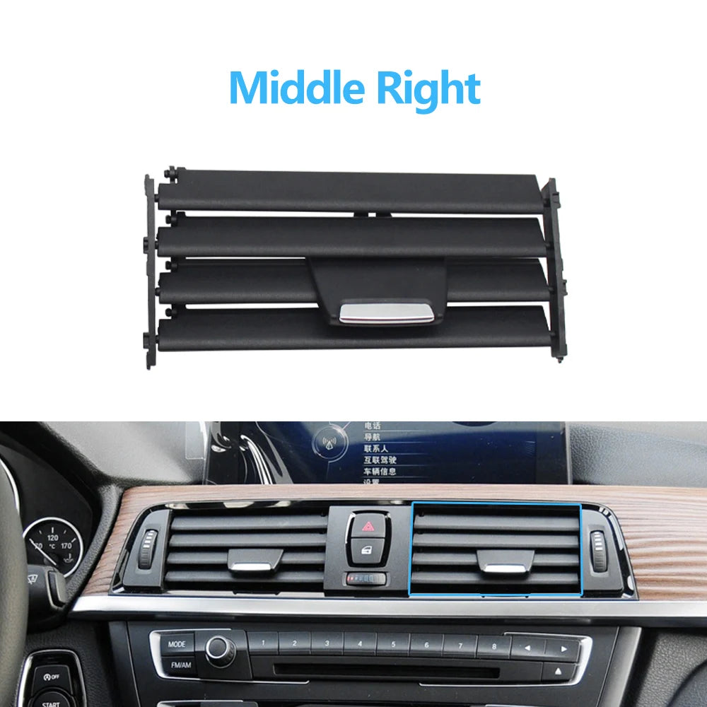 Car Front Middle Air Vent Outlet Grille AC Slide Clip Repair Kit For BMW 1 2 3 4 Series F20 F22 F30 F31 F32 F33 F36
