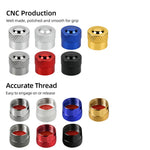 4PCS Tire Valve Stem Caps with O Rubber Ring | Universal Corrosion Resistant Stem Covers detail view