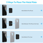 Metal Plate Sticker for Magnetic Car Phone Holder | Universal Iron Sheet Disk Mount additional angle