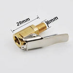 Car Tire Air Chuck Inflator Pump Valve Connector | Clip-on Adapter for Tyre Wheel close-up view