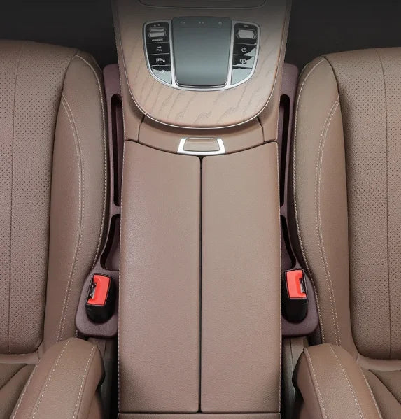 2Pcs Car Seat Gap Filler Organizer PU Universal Car Seat Gap Anti-leak Stopper Stri additional angle
