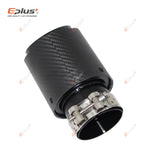 Universal Car Matte Carbon Fiber Muffler Tip Exhaust System Pipe Mufflers Nozzle Stra alternate view