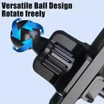 One-Word Clip Car Phone Holder Base with Sliding Air Vent
